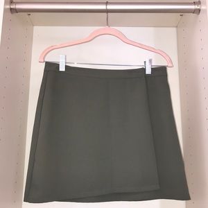 Large Olive Green Wrap Skirt